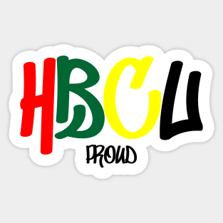 HBCU Proud Graffiti Design Sticker